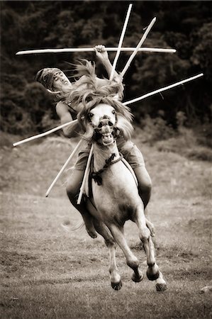 Pasola Warrior, Sumba, Indonesia Stock Photo - Rights-Managed, Code: 700-03696914