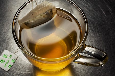 still life with tea - Green Tea in Glass Mug Stock Photo - Rights-Managed, Code: 700-03696981