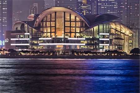 Hong Kong Convention and Exhibition Centre, Hong Kong, Chine Photographie de stock - Rights-Managed, Code: 700-03697953