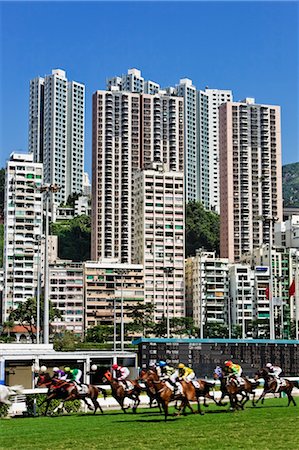 Happy Valley Racecourse, Hong Kong, Chine Photographie de stock - Rights-Managed, Code: 700-03697969