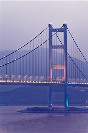 Tsing Ma Bridge, Hong Kong, Chine Photographie de stock - Rights-Managed, Code: 700-03697961