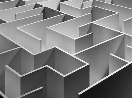 directional abstract - Empty Maze Stock Photo - Rights-Managed, Code: 700-03698127