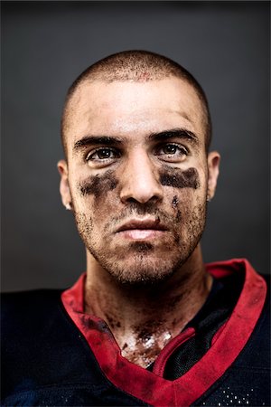 dirty person - Close-Up of Football Player Stock Photo - Rights-Managed, Code: 700-03698199