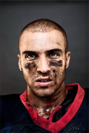 Close-Up of Football Player Fotografie stock - Rights-Managed, Codice: 700-03698200