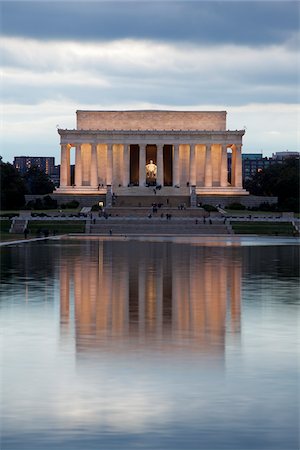 reflection usa buildings - Lincoln Memorial, Washington, D.C., USA Stock Photo - Rights-Managed, Code: 700-03698268