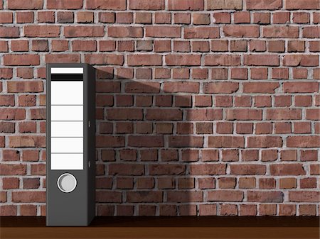 safety background images - Binder Against Brick Wall Stock Photo - Rights-Managed, Code: 700-03692002