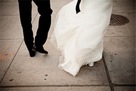 feet view from behind - Bride and Groom Stock Photo - Rights-Managed, Code: 700-03692026