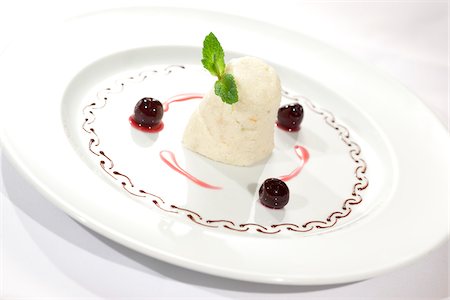 Rice Pudding with Cherries Stock Photo - Rights-Managed, Code: 700-03719227