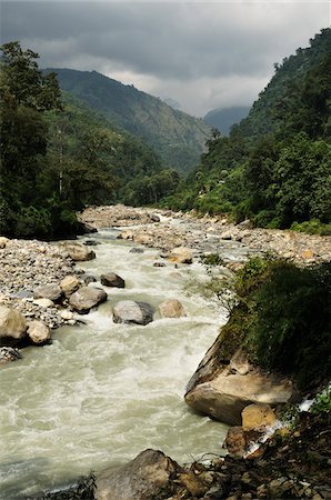 stromschnelle - Modi Khola-Tal, Annapurna Sanctuary, Gandaki Zone, Nepal Stockbilder - Lizenzpflichtiges, Bildnummer: 700-03734661