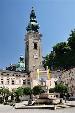 Max-Reinhard-Platz, Old Town, Salzburg, Austria Stock Photo - Rights-Managed, Code: 700-03734676