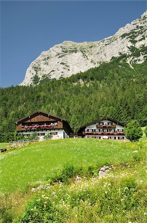 simsearch:700-07279253,k - Maisons traditionnelles, Berchtesgaden, Bavière, Allemagne Photographie de stock - Rights-Managed, Code: 700-03737461