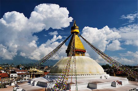 Stupa de Bodnath, Zone de la Bagmati, Madhyamanchal, Népal Photographie de stock - Rights-Managed, Code: 700-03737502