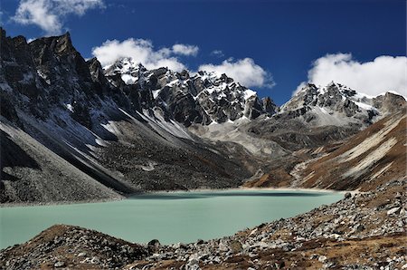 Gokyo Lake, Sagarmatha National Park, Solukhumbu District, Sagarmatha Zone, Nepal Foto de stock - Direito Controlado, Número: 700-03737516