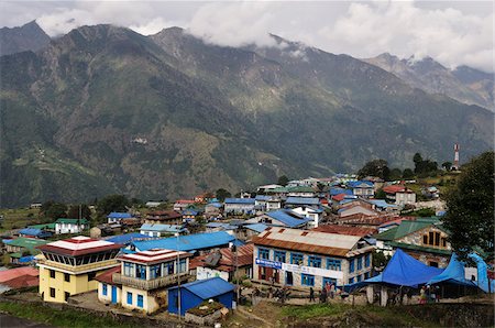 Lukla, Khumbu, le District de Solukhumbu, Zone de Sagarmatha (Népal) Photographie de stock - Rights-Managed, Code: 700-03737524
