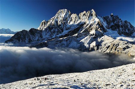 View From Gokyo Ri, Sagarmatha National Park, Solukhumbu District, Sagarmatha Zone, Nepal Foto de stock - Con derechos protegidos, Código: 700-03737537