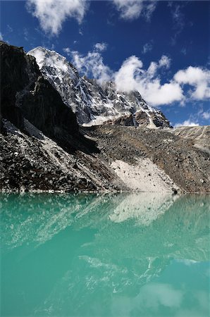 Lac Gokyo, Parc National de Sagarmatha, le District de Solukhumbu, Zone de Sagarmatha (Népal) Photographie de stock - Rights-Managed, Code: 700-03737533
