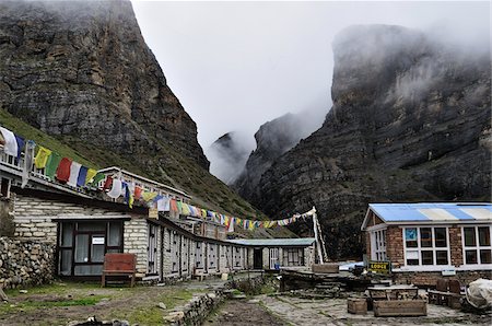 Thorung Phedi Village, Annapurna Conservation Area, Gandaki Zone, Pashchimanchal, Nepal Stock Photo - Rights-Managed, Code: 700-03737544