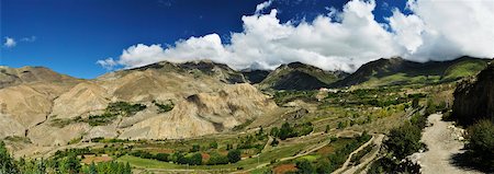 Muktinath Valley, Mustang District, Dhawalagiri, Annapurna Conservation Area, Pashchimanchal, Nepal Foto de stock - Direito Controlado, Número: 700-03737799