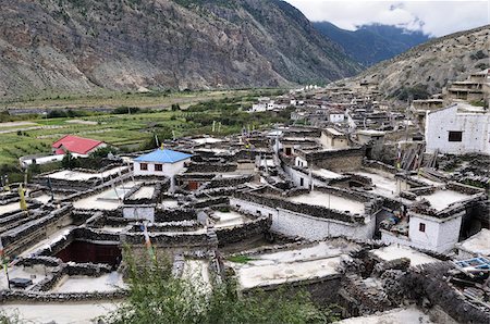 Marpha, Kali Gandaki River Valley, Mustang District, Dhawalagiri, Annapurna Conservation Area, Pashchimanchal, Nepal Stock Photo - Rights-Managed, Code: 700-03737791