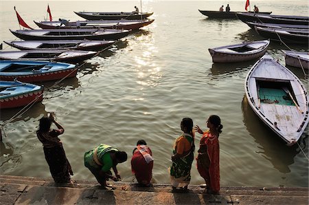 Ritual Bathing, River Ganges, Varanasi, Varanasi District, Uttar Pradesh, India Stock Photo - Rights-Managed, Code: 700-03737853