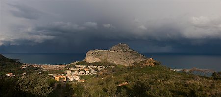 palerme - Cefalu and Tyrrhenian Sea, Palermo, Sicily, Italy Foto de stock - Con derechos protegidos, Código: 700-03738071