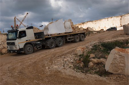 steinbruch - Marmor-Steinbruch in der Nähe von Custanaci, Sizilien, Italien Stockbilder - Lizenzpflichtiges, Bildnummer: 700-03738202