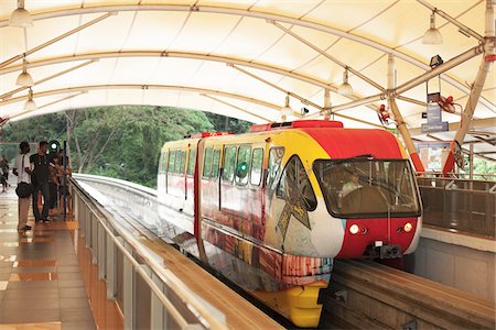 simsearch:700-05452081,k - The Mono Rail Train system in Kuala Lumpur, Malaysia. Stock Photo - Rights-Managed, Code: 700-03738473