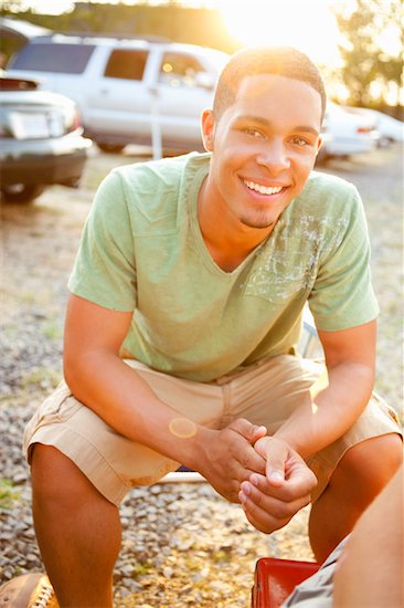 Young Man Hanging Out at Drive-In Theatre Stock Photo - Premium Rights-Managed, Artist: Ty Milford, Image code: 700-03738549