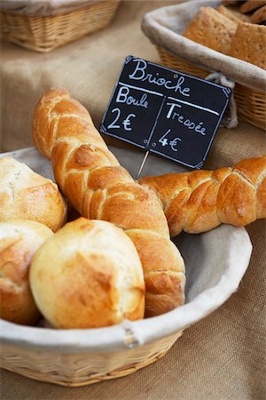 Brioche at Market Kiosk, Aix-en-Provence, Bouches-du-Rhone, Provence, France Stock Photo - Rights-Managed, Code: 700-03738668