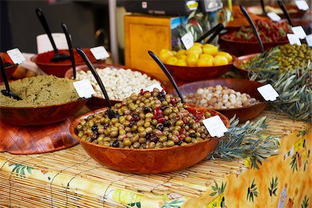 food stores - Market, Aix en Provence, Bouches du Rhone, Provence, France, Europe Stock Photo - Rights-Managed, Code: 700-03738671