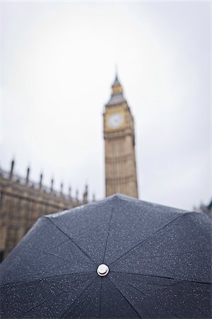 Umbrella and Big Ben, Westminster, London, England Stock Photo - Rights-Managed, Code: 700-03739012