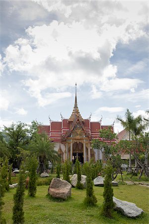 phuket - Wat Chalong, Chalong, Phuket, Thailand Fotografie stock - Rights-Managed, Codice: 700-03739461