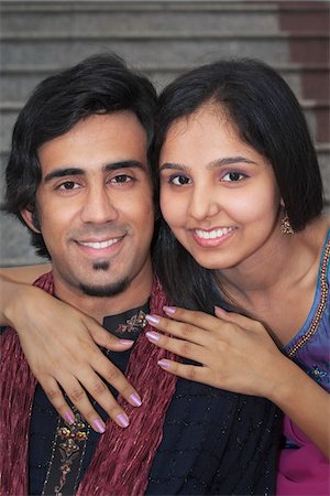 ethnic indian women - Portrait of Couple Stock Photo - Rights-Managed, Code: 700-03762388