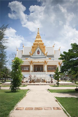 front walkway - Wat Surin, near Surin Beach, Phuket, Thailand Foto de stock - Con derechos protegidos, Código: 700-03762512