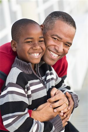 photos of black families - Portrait of Father and Son Stock Photo - Rights-Managed, Code: 700-03762736