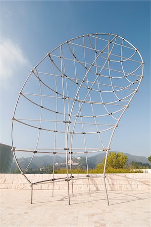 simsearch:700-03777188,k - « Qui Profile » Sculpture, Getty Center, Los Angeles, Californie Photographie de stock - Rights-Managed, Code: 700-03777187