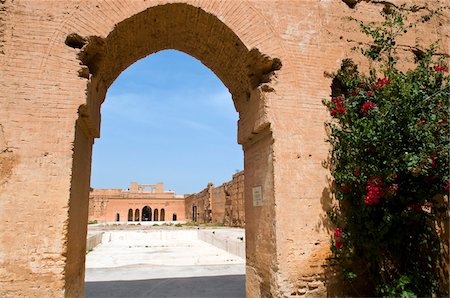 El Badii Palace, Marrakesch, Marokko Stockbilder - Lizenzpflichtiges, Bildnummer: 700-03778096