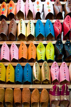 Babouche in the Souk, Medina, Marrakech, Morocco Stock Photo - Rights-Managed, Code: 700-03778112