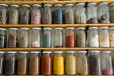 Spices, Souk in the Medina, Marrakech, Morocco Stock Photo - Rights-Managed, Code: 700-03778129