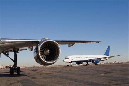 Airplanes on Runway Stock Photo - Rights-Managed, Code: 700-03778512