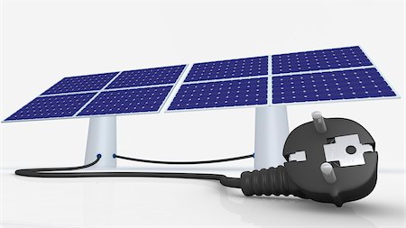 solar - Solar-Panel mit Stecker Stockbilder - Lizenzpflichtiges, Bildnummer: 700-03780611