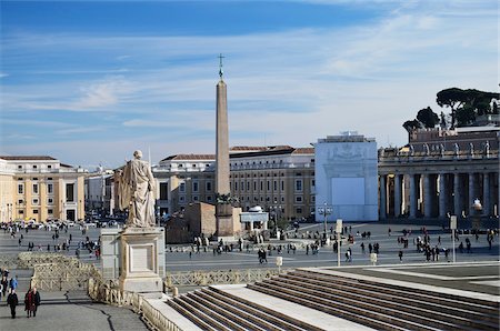 St Peter's Square, Vatican City, Rome, Italy Stock Photo - Rights-Managed, Code: 700-03799574