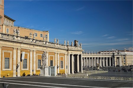 piazza di san pietro - St Peter's Square, Vatican City, Rome, Italy Fotografie stock - Rights-Managed, Codice: 700-03799576