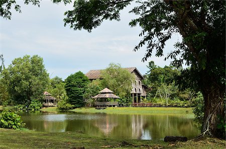 Sarawak Cultural Village, Sarawak, Borneo, Malaysia Stock Photo - Rights-Managed, Code: 700-03805317