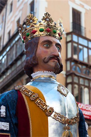 Parade of Giants and Big-Heads, Fiesta de San Fermin, Pamplona, Navarre, Spain Stock Photo - Rights-Managed, Code: 700-03805435