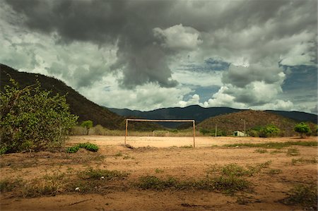 Dirt Football Field, near Pacoti, Ceara, Brazil Foto de stock - Con derechos protegidos, Código: 700-03808842