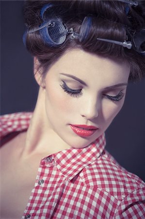Close-Up of Pin-Up Girl Stock Photo - Rights-Managed, Code: 700-03814104