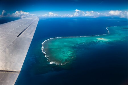 planes in the sky - Aerial View of Ha'apai Islands from DC-3 Airplane, Kingdom of Tonga Stock Photo - Rights-Managed, Code: 700-03814183