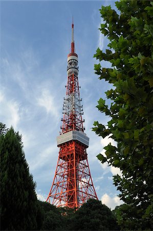 Tokyo Tower, Tokyo, Kanto, Honshu, Japan Foto de stock - Direito Controlado, Número: 700-03814264