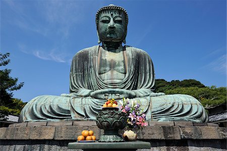 estatua de buda - Kotoku-in Daibutsu, Kamakura, Kanto, Honshu, Japan Foto de stock - Con derechos protegidos, Código: 700-03814273
